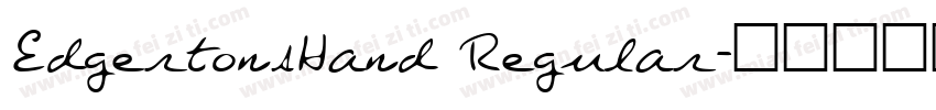 EdgertonsHand Regular字体转换